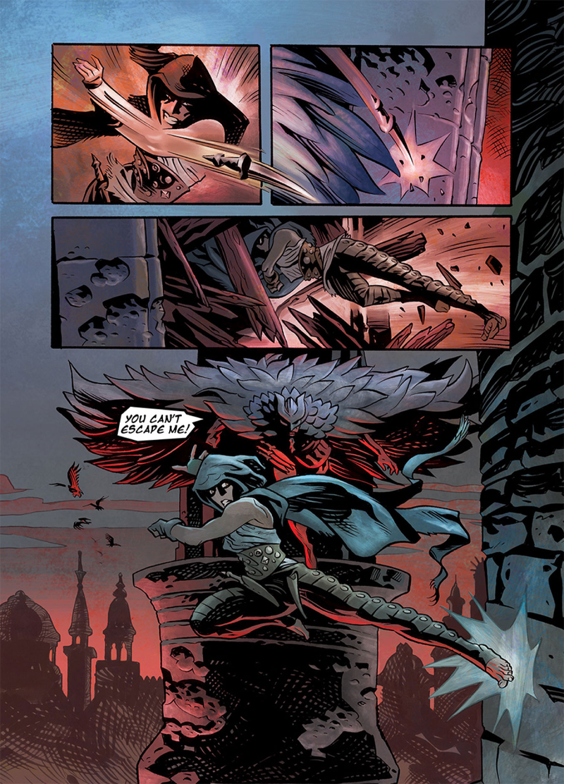 Illustration for article titled Oni exclusive: Superheroes get medieval in Ted Naifeh’s Night’s Dominion